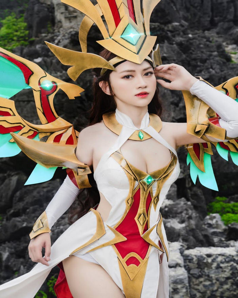 Hình ảnh xinh đẹp của girl cosplay Loriel Lạc, Tăng Liên Quân trên điện thoại di động